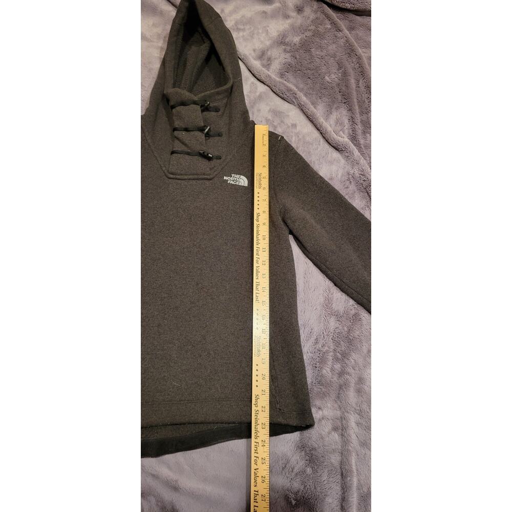 The North Face Womens Sherpa Fleece Hoodie Sz Small Pullover Toggle Neck Jacket - Picture 3 of 7